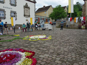 Blumenteppich auf dem Naumburger Marktplatz